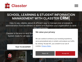 'classter.com' screenshot