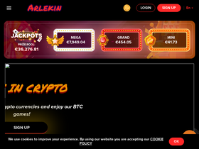 'arlekincasino.com' screenshot