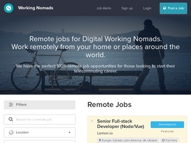 'workingnomads.com' screenshot