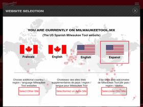 'milwaukeetool.mx' screenshot