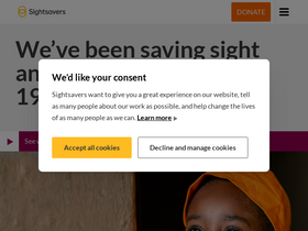 'sightsavers.org' screenshot