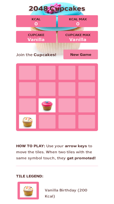 2048 Cupcakes - Play Unblocked Online - Indulge Cupcakes