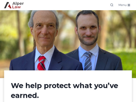 'alperlaw.com' screenshot