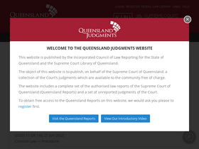 'queenslandjudgments.com.au' screenshot