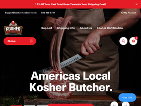 koshermeatstore.com homepage screenshot