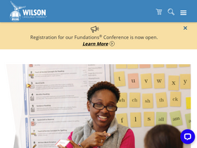 'wilsonlanguage.com' screenshot