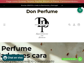 donperfume.com homepage screenshot