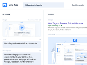 'metatags.io' screenshot