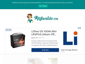 'tipjunkie.com' screenshot