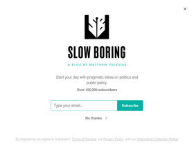 'slowboring.com' screenshot