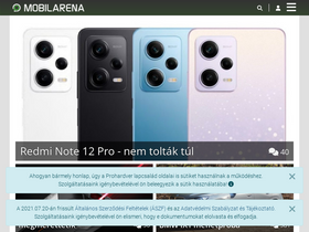 'mobilarena.hu' screenshot