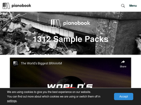 'pianobook.co.uk' screenshot