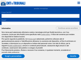 'entietribunali.it' screenshot
