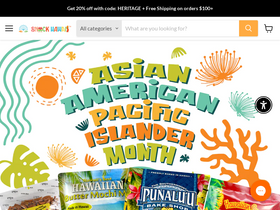 'snackhawaii.com' screenshot