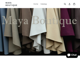 mayaboutique.com homepage screenshot
