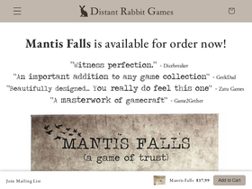 distantrabbitgames.com homepage screenshot