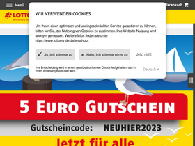 'lottomv.de' screenshot