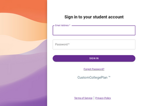 'customcollegeplan.com' screenshot