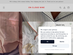 Oncloudnine homepage screenshot