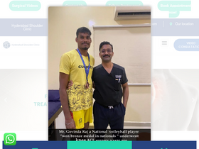 'hyderabadshoulderclinic.com' screenshot