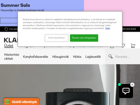 'klarstein.hu' screenshot