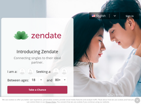 'zendate.com' screenshot