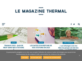 'magazinethermal.fr' screenshot
