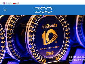 Zoo Factory homepage screenshot