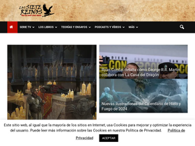 'lossietereinos.com' screenshot