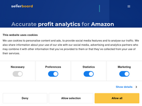 'sellerboard.com' screenshot