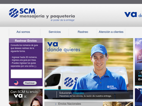 'scmpaqueteria.mx' screenshot