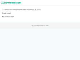 'x2download.com' screenshot