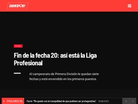 'canalshowsport.com.ar' screenshot