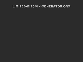 'limited-bitcoin-generator.org' screenshot