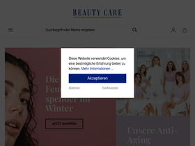 beautycareshop.ch homepage screenshot