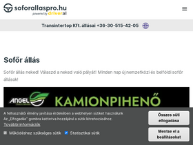 'soforallaspro.hu' screenshot