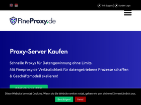 'fineproxy.de' screenshot