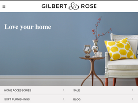 Gilbert & Rose homepage screenshot