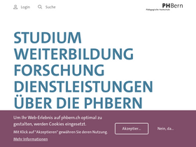 'phbern.ch' screenshot