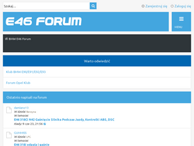 'e46forum.pl' screenshot