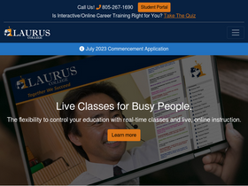'lauruscollege.edu' screenshot