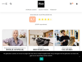 'hizihair.nl' screenshot