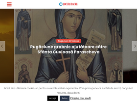 'locurisacre.ro' screenshot