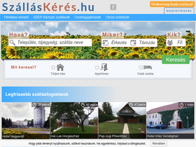 'szallaskeres.hu' screenshot