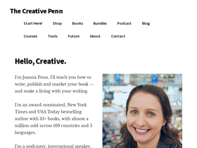 'thecreativepenn.com' screenshot