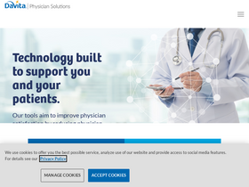 'davitaphysiciansolutions.com' screenshot
