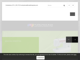 mueblimaquinas.com homepage screenshot