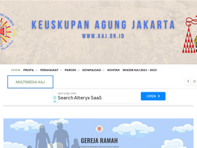 'kaj.or.id' screenshot