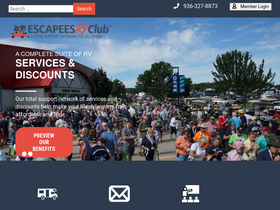 'escapees.com' screenshot