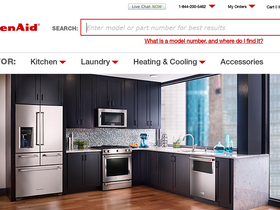 'kitchenaidparts.com' screenshot